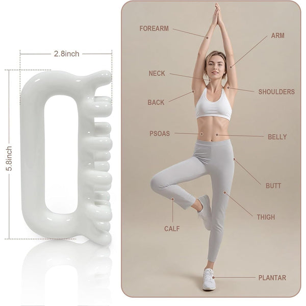 VEMOKY Fascia Release Massager Tool | Anti-Cellulite, Deep Tissue & Lymphatic Drainage Massage Roller