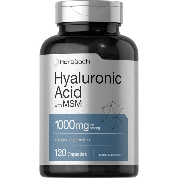 Horbäach Hyaluronic Acid with MSM 1000Mg - 120 Capsules