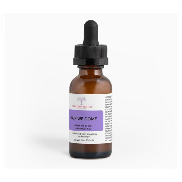 NOVA DERM INSTITUTE Hair We Come – 30ml | Ayurvedic Hair & Scalp Oil for Growth, Thickness & Shine