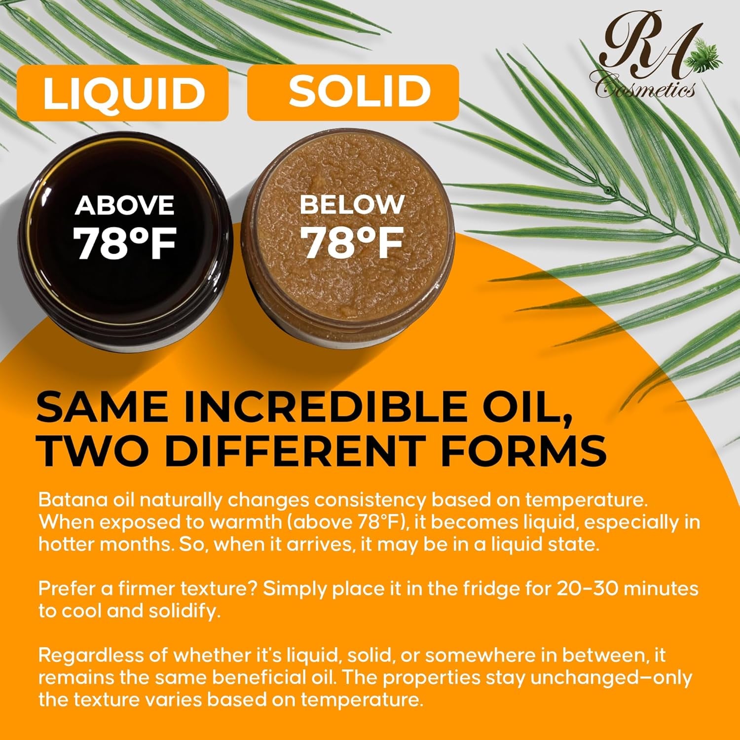 RA COSMETICS 100% Raw Batana Oil – 236.59ml | Strengthen Hair, Restore Shine & Nourish Scalp