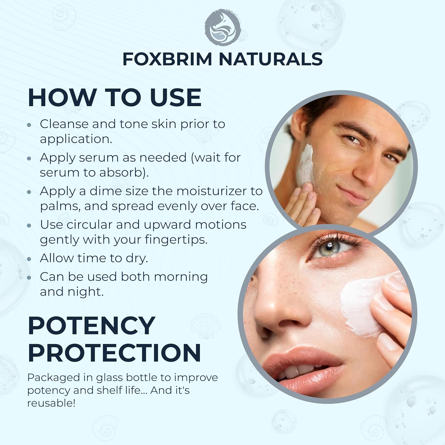 Foxbrim Naturals Ocean Mineral Moisturizer – 60ml | Lightweight Anti-Aging Hydration
