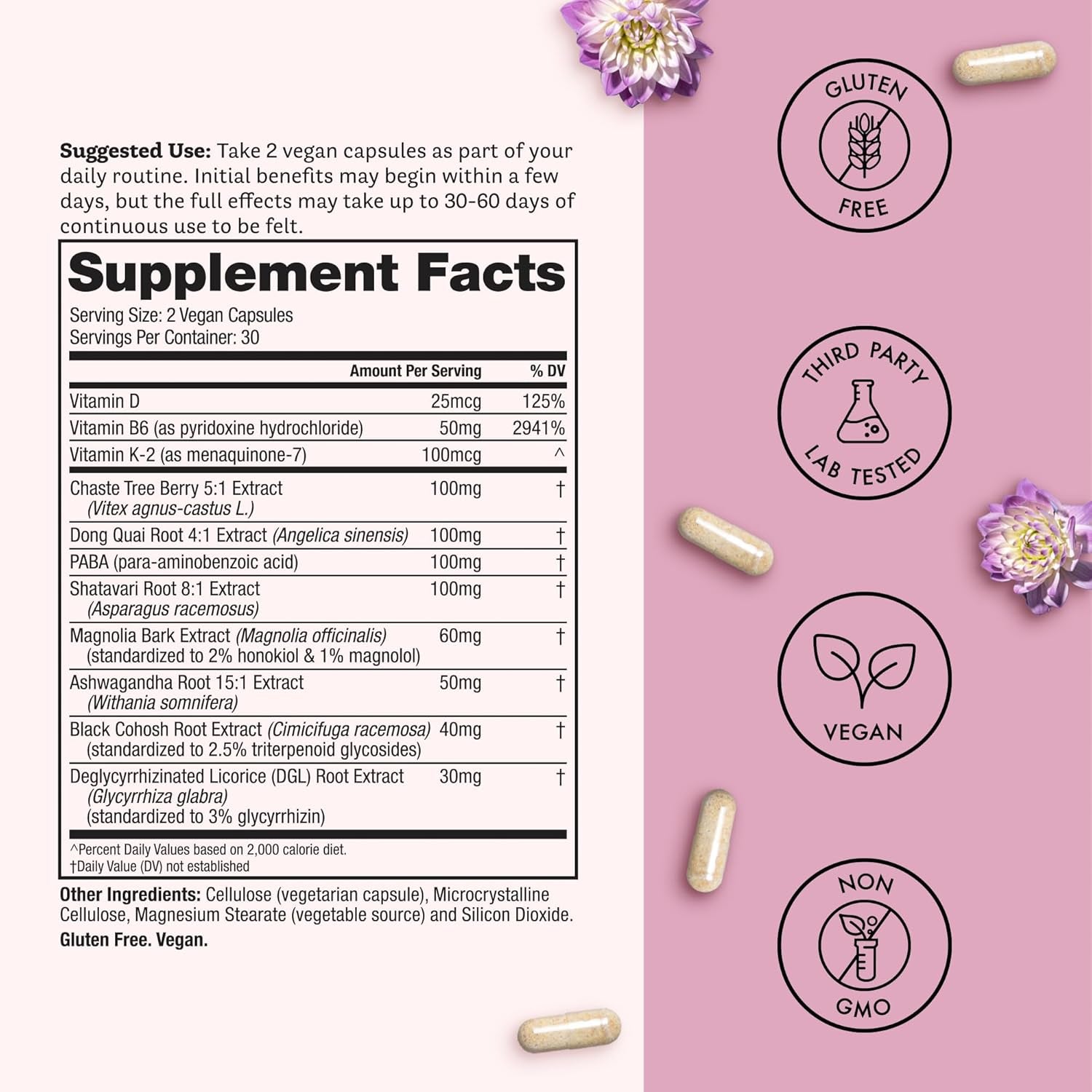 Winged Wellness Hot Momma Perimenopause & Menopause – 60 Vegan Capsules | Hormone-Free Relief for Hot Flashes, Mood & Sleep Support