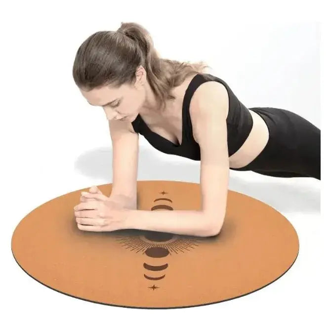 Eco - Friendly Cork & Natural Rubber Meditation Mat - Glam Global UK