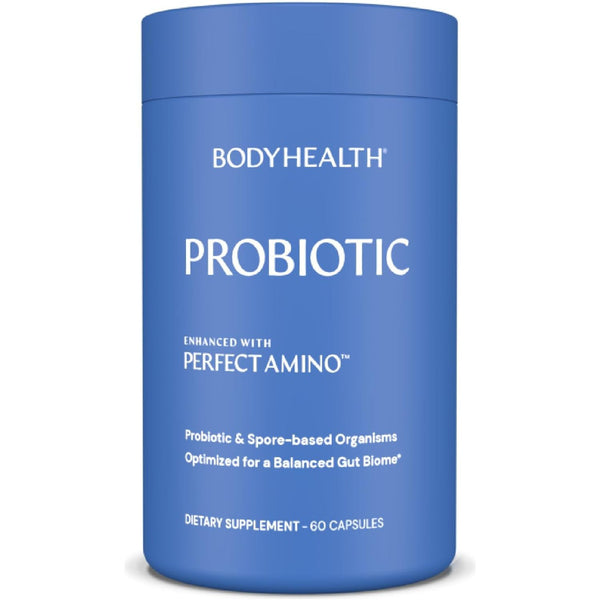 BodyHealth Probiotic Enhanced with Perfect Amino™ – 60 Capsules | Advanced Gut Health & Microbiome Support