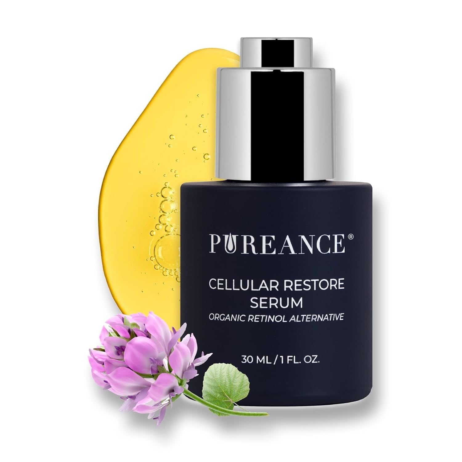 Organic Bakuchiol Plumping Serum - Bakuchiol for Face Skin and Wrinkles - Cellular Restore Serum - with Jojoba Oil, Sea Buckthorn, Camu Camu, Babchi, Maple Leaf Extracts & More - 1 Fl Oz