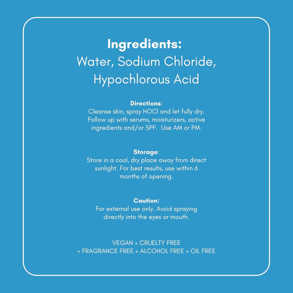 Honeydew Labs Hypochlorous Acid Face Spray – Cleanse & Soothe - 200ml