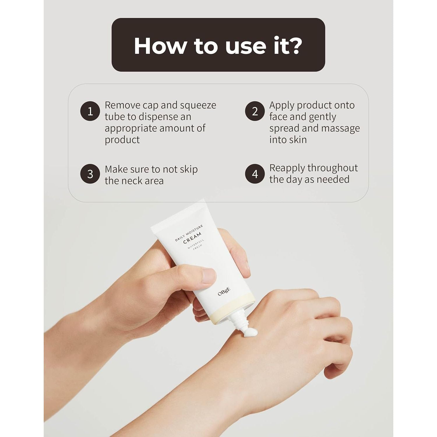 Daily Moisture Cream (1.7Fl Oz) - Lightweight, Soothing & Cooling Lotion for Face. Long-Lasting Protection, No White Cast. Aloe Vera