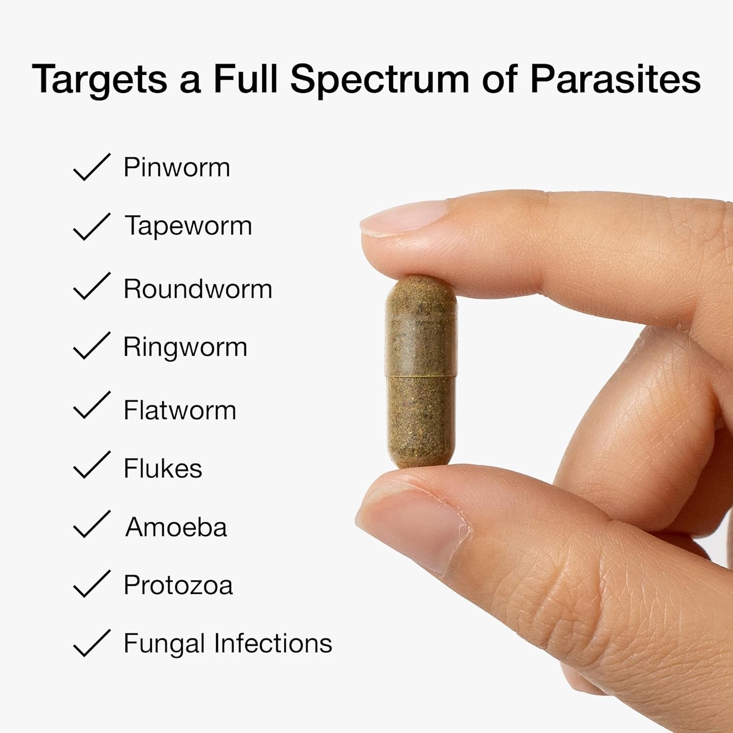 Food Over Drugs Parasite Formula – 60 Capsules | Organic Herbal Cleanse & Detox Support