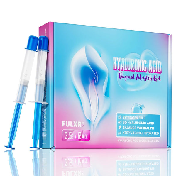FULXR Hyaluronic Acid Vaginal Moisten Gel – 3.5g x 12 Pack | 6D Hyaluronic Acid Deep Hydration & pH Balance Support