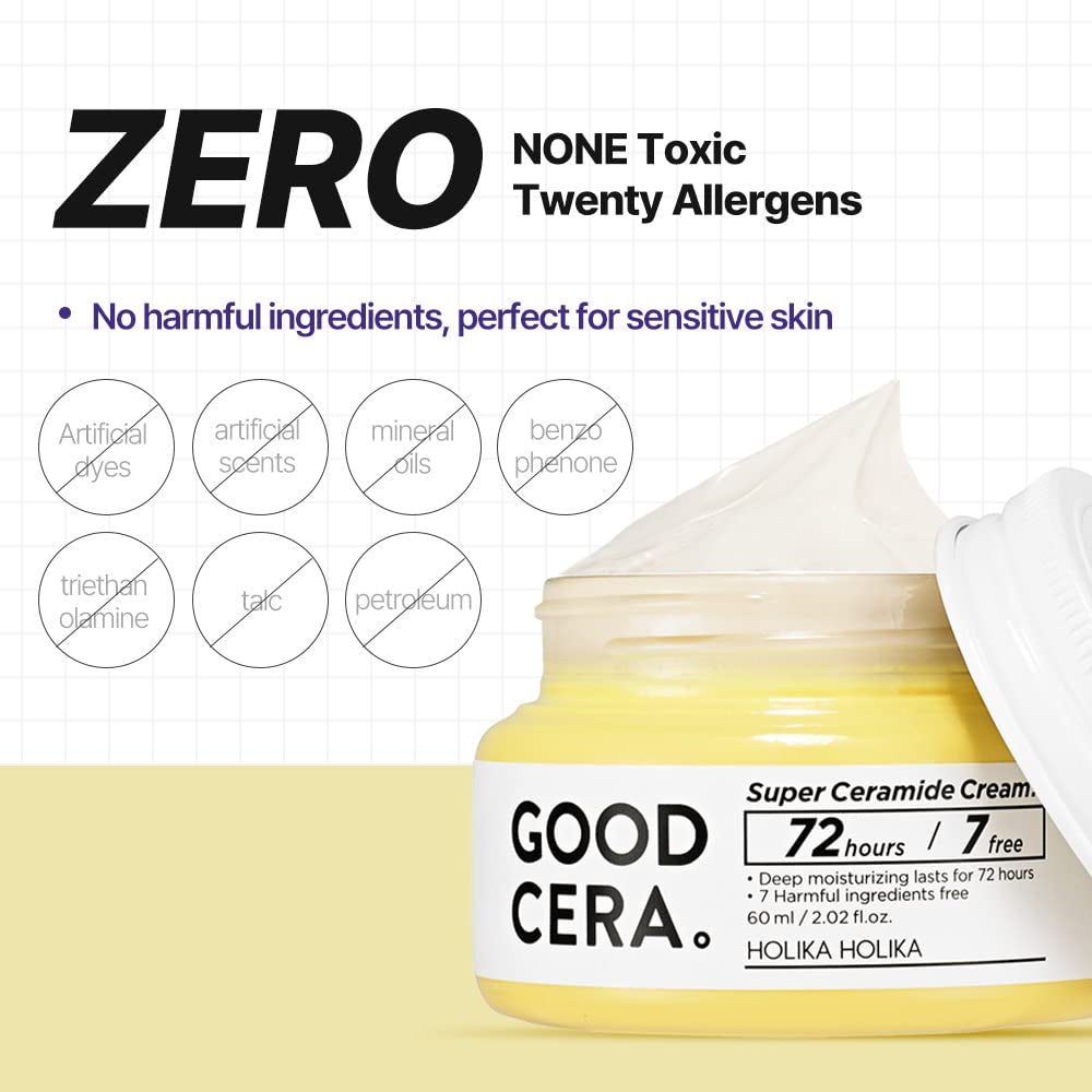 HOLIKA HOLIKA Good Cera Super Ceramide Cream – 60ml | Deep Hydration & Barrier Repair