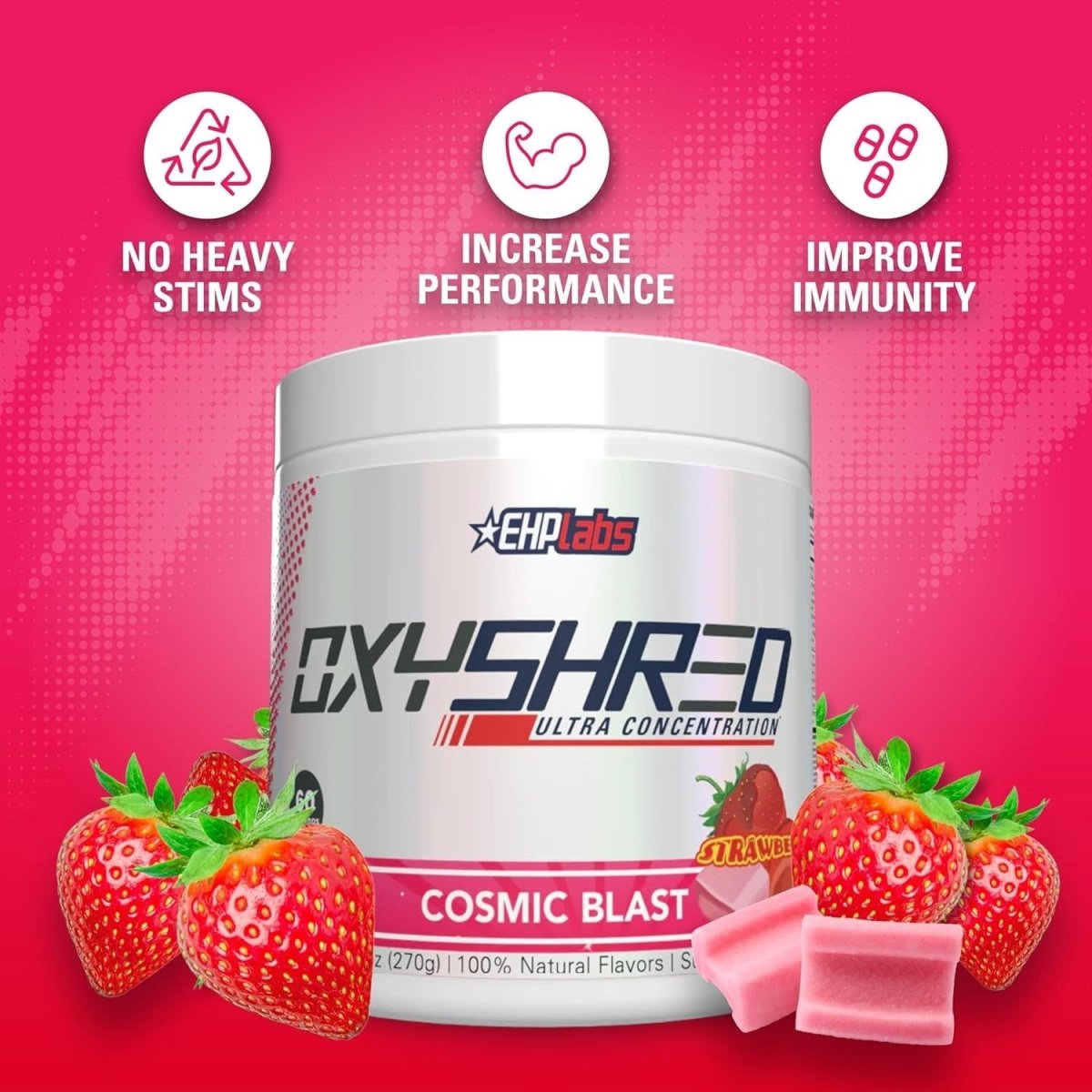 EHP Labs OxyShred Ultra Concentration Food Supplement 10.16 oz - 288 g - Glam Global UK