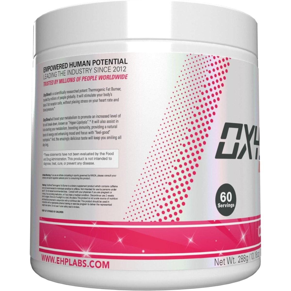 EHP Labs OxyShred Ultra Concentration Food Supplement 10.16 oz - 288 g - Glam Global UK