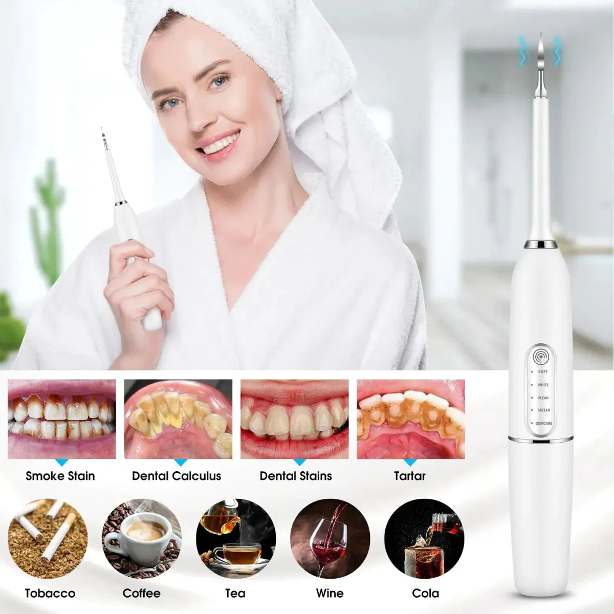 Electric Dental Calculus Remover - Glam Global UK