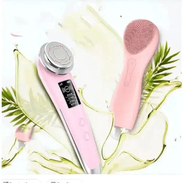 Electric Facial Cleanser & Pore Cleaner – Ultrasonic Vibration Silicone Brush with Inductive Charging - Glam Global UKGlam Global UK
