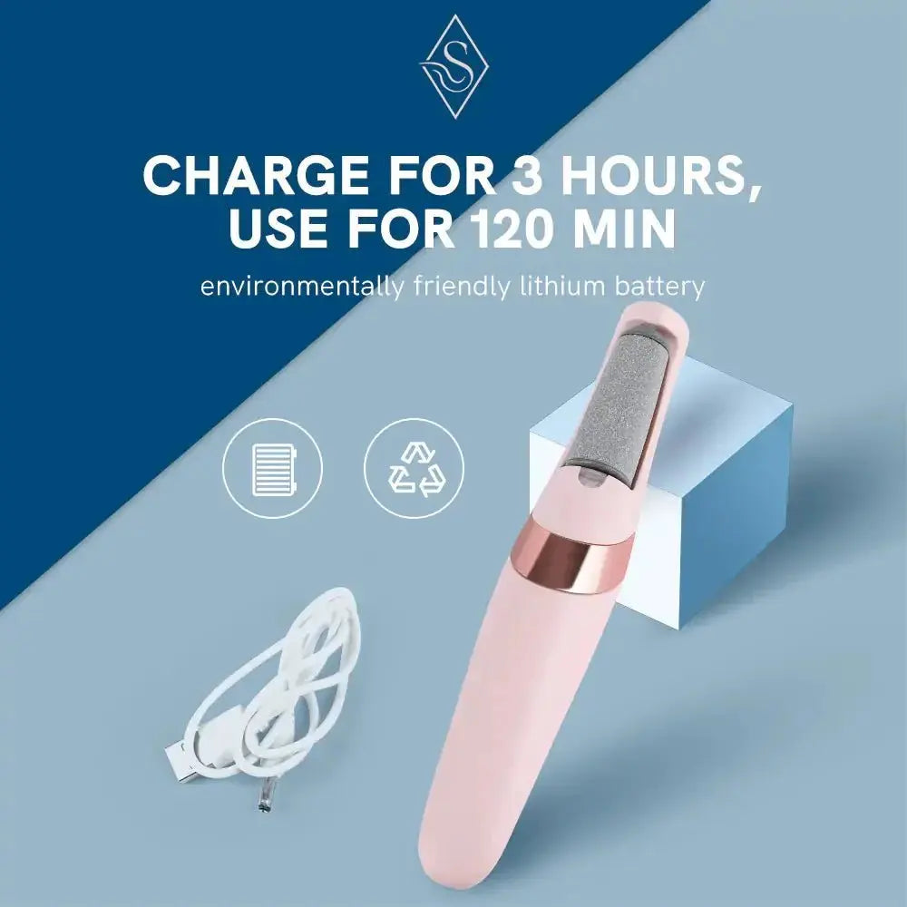 Electric Foot File for Heels – Rechargeable Grinding Tool - Glam Global UK