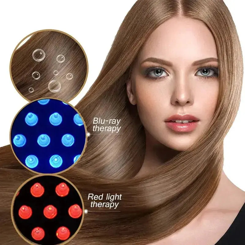 Electric Hair Growth Comb: Infrared Laser & Massage Technology - Glam Global UK