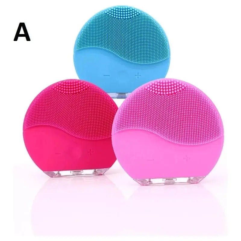 Electric Silicone Facial Cleanser Massager - Glam Global UK