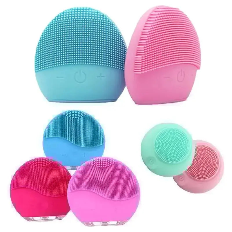 Electric Silicone Facial Cleanser Massager - Glam Global UK