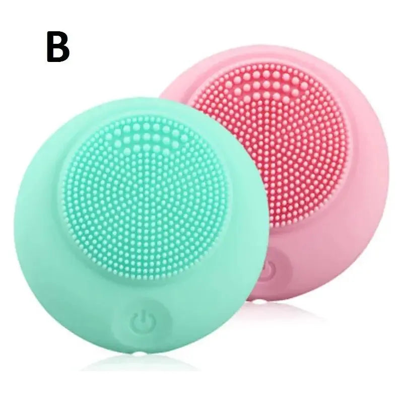 Electric Silicone Facial Cleanser Massager - Glam Global UK