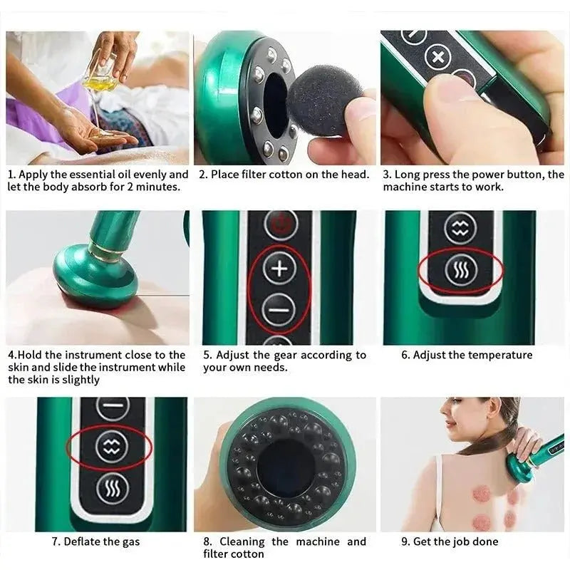 Electric Vacuum Cupping Massager - Glam Global UK