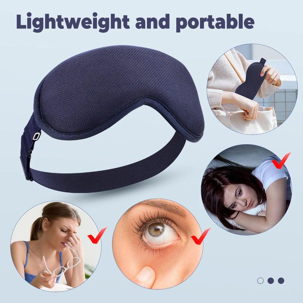 Electric Vibration Eye Massager Heated Eye Mask - Glam Global UK