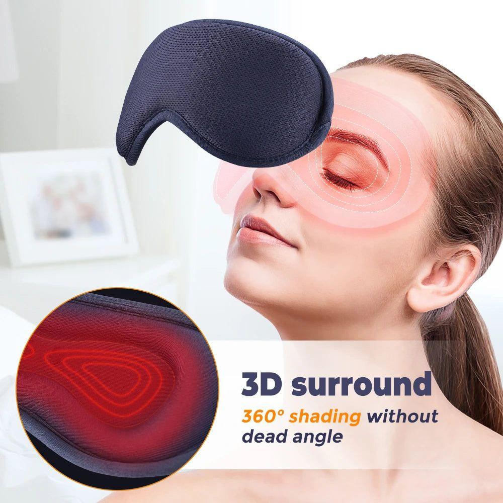 Electric Vibration Eye Massager Heated Eye Mask - Glam Global UK