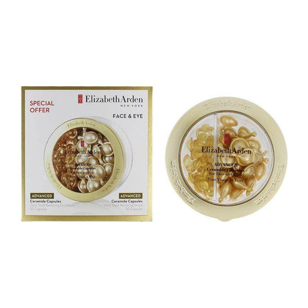 Elizabeth Arden Advanced Ceramide Daily Youth Restoring Serum Face & Eye 60 Capsules - Glam Global UKElizabeth Arden