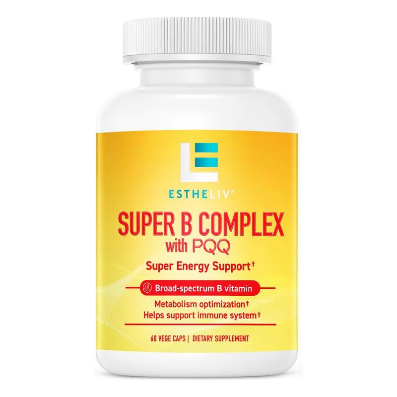 ESTHELIV SUPER B COMPLEX with PQQ Super Energy Support+ - Glam Global UK