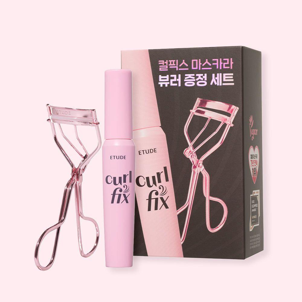 ETUDE Curl Fix Mascara & Eyelash Curler SET - Glam Global UK