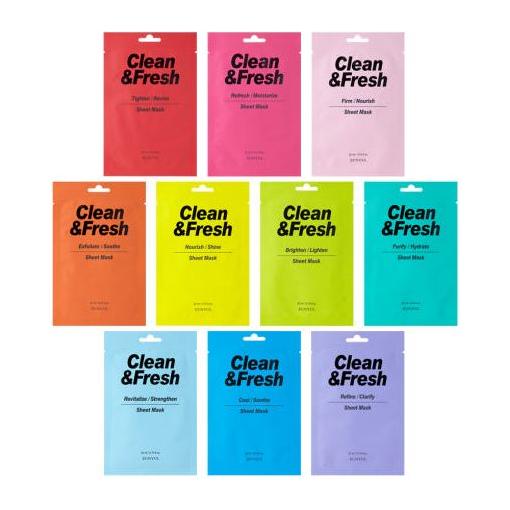 EUNYUL Clean & Fresh Sheet Mask 22ml*30ea (10 - type) - Glam Global UK