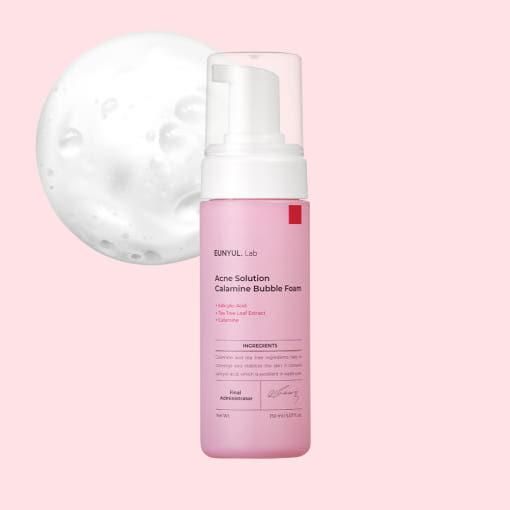 EUNYUL Lab Acne Solution Calamine Bubble Foam 150ml - Glam Global UK