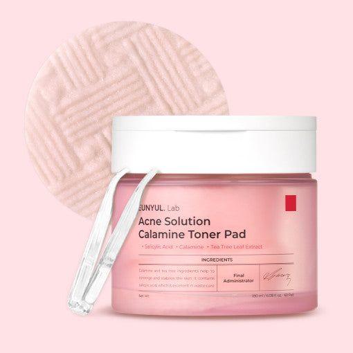 Eunyul Lab Acne Solution Calamine Toner Pad 60ea/180ml - Glam Global UK