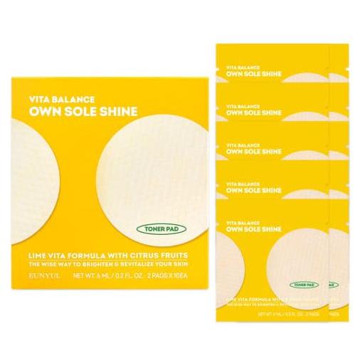 EUNYUL Vita Balance Own Sole Shine Toner Pad 2 Pads*10ea - Glam Global UK