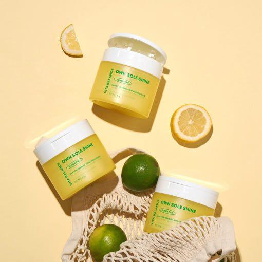 EUNYUL VITA BALANCE OWN SOLE SHINE Toner Pad 70 Pads/190ml - Glam Global UKEUNYUL