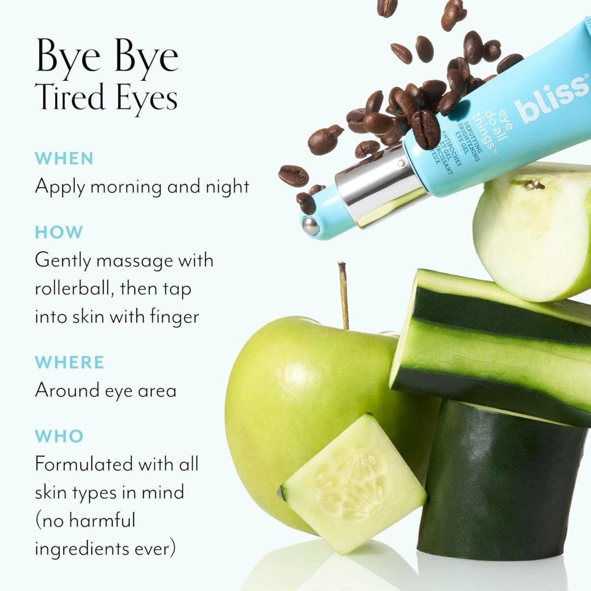 Eye Do All Things Hydrating Eye Gel Depuff & Brighten Straight - From - The - Spa Paraben Free, Cruelty Free 0.7 Fl Oz - Glam Global UK