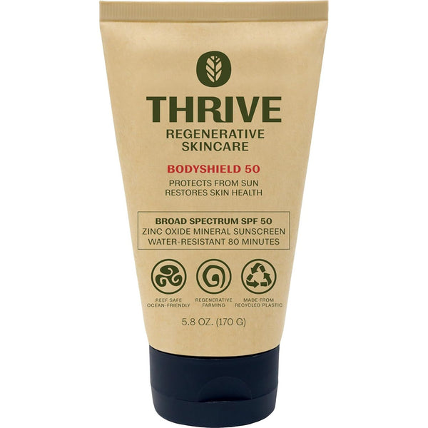 Thrive BodyShield SPF 50 Mineral Sunscreen – 170g | Reef-Safe, Regenerative Plant-Powered Sun Protection