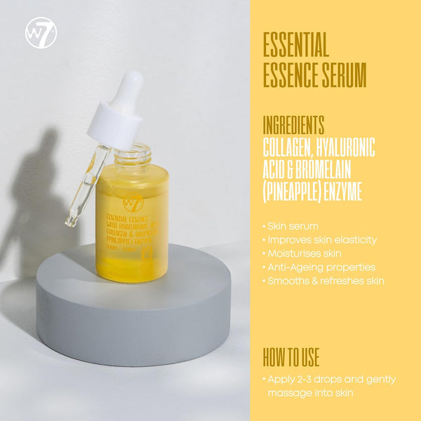 W7 Skin Refresh Essential Skincare Set – 4 Full-Size Products | Cleanse, Tone, Hydrate & Glow