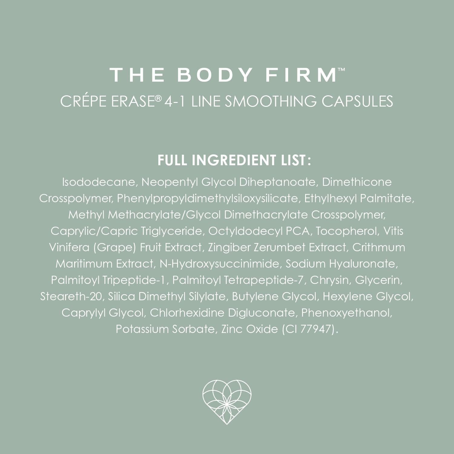 BODY FIRM Crépe Erase 4-In-1 Line Smoothing Capsules – 30 Capsules | Eye Renewal & Line-Reducing Serum