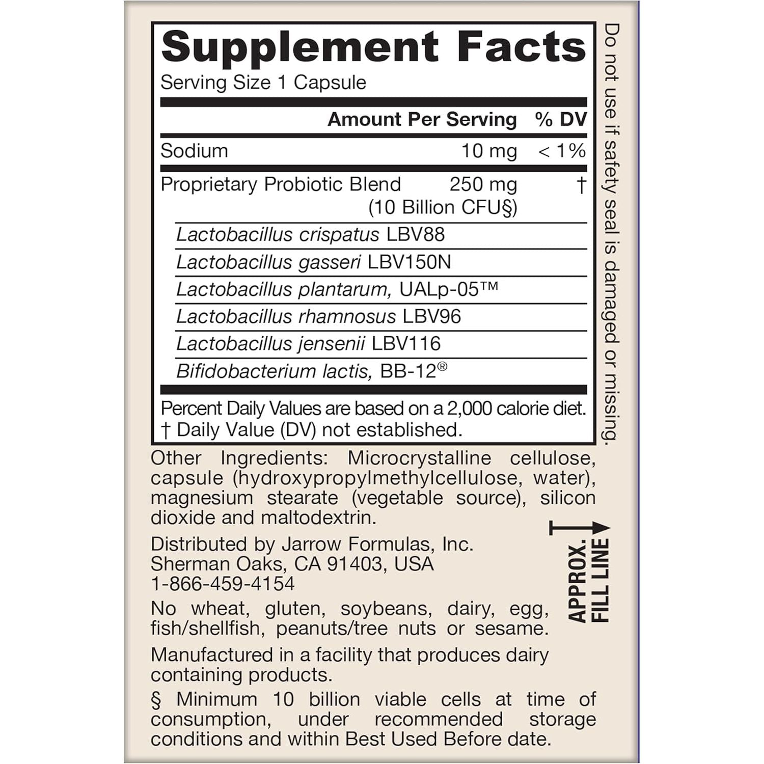 Jarrow Formulas Fem-Dophilus Advanced – 30 Capsules | 4-in-1 Probiotic for Women’s Vaginal, Digestive, Urinary & Immune Health