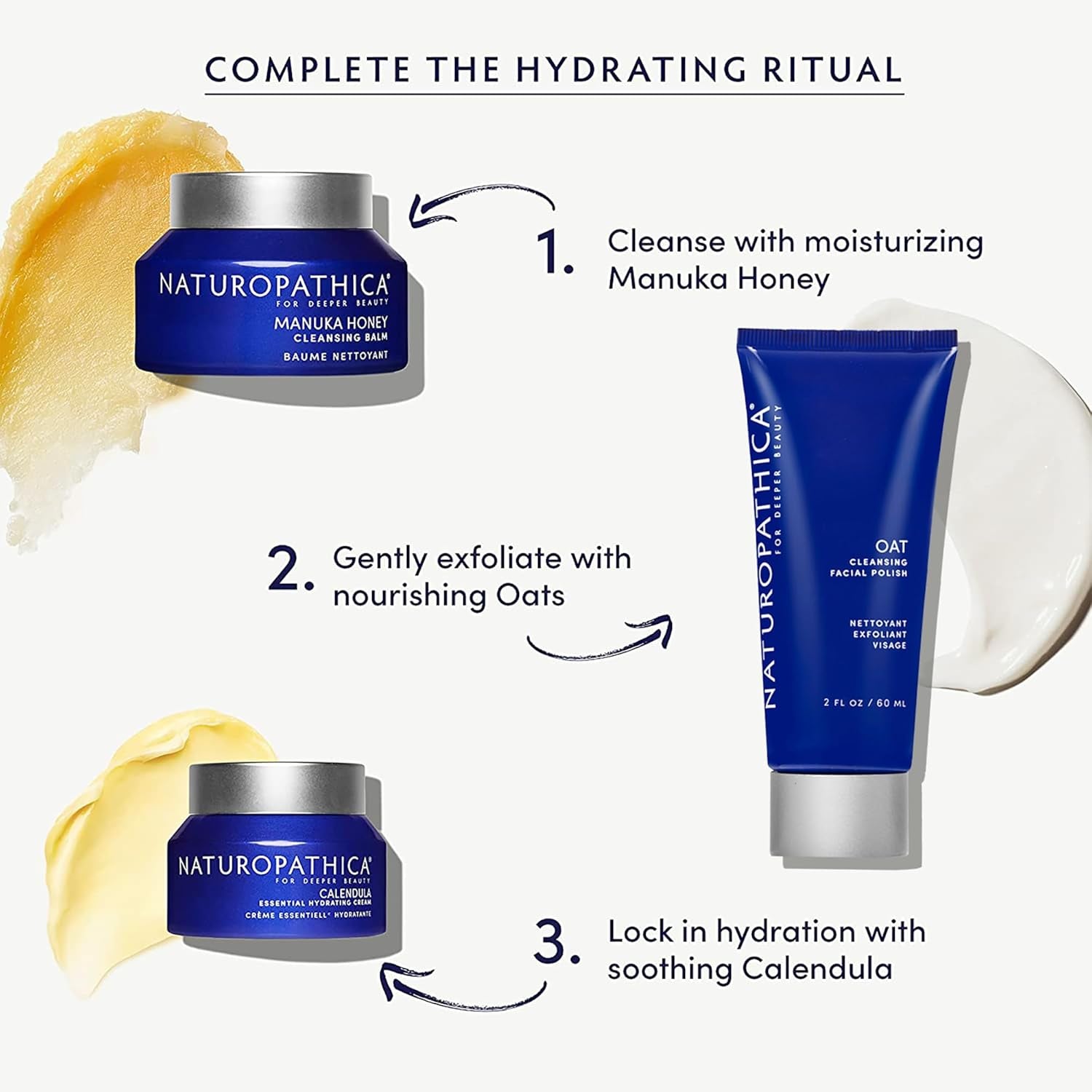 Naturopathica Oat Cleansing Facial Polish – 60ml | Gentle Exfoliating & Hydrating Face Wash