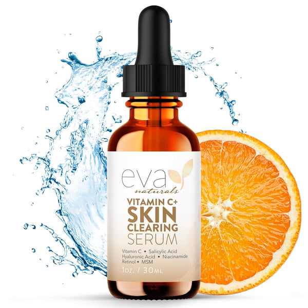 Eva Naturals Vitamin C+ Skin Clearing Serum – 30ml | Anti-Blemish, Pore-Refining & Brightening Face Serum