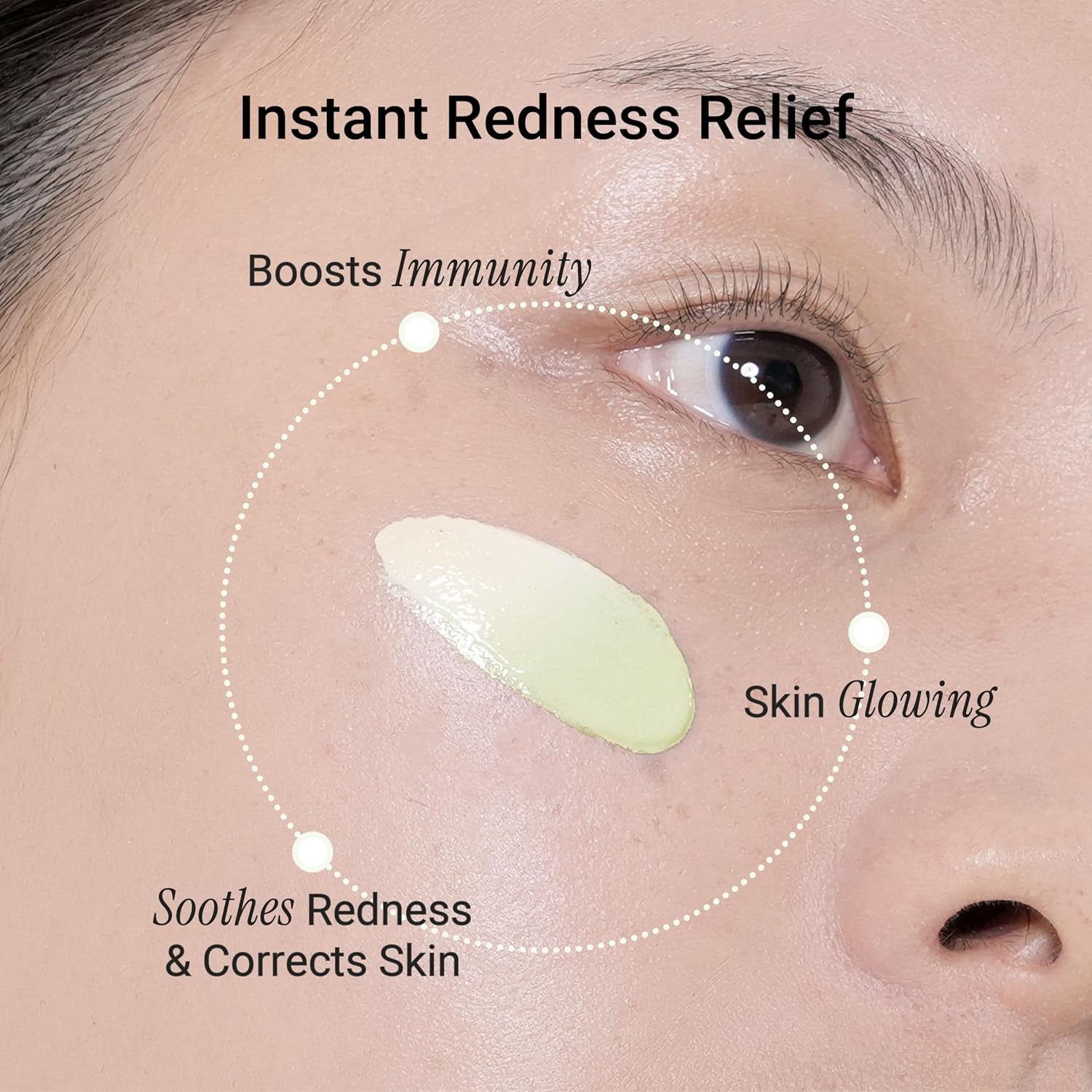 Meebak Cica Redness Solution Cream – 50ml | Green-to-Beige CC Cream for Redness & Sensitive Skin