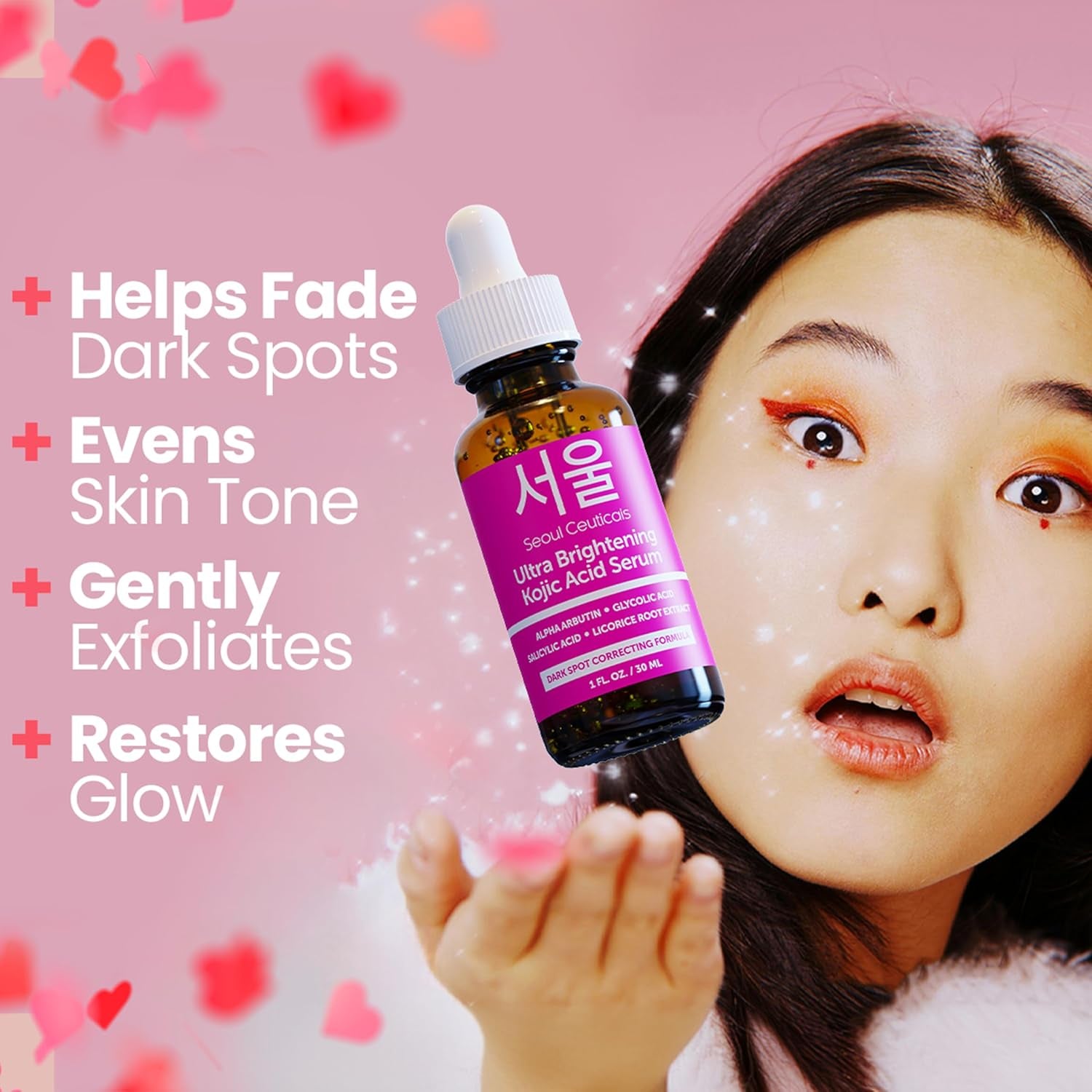 SeoulCeuticals Ultra Brightening Kojic Acid Serum – 30ml | Fade Dark Spots & Brighten Skin Tone