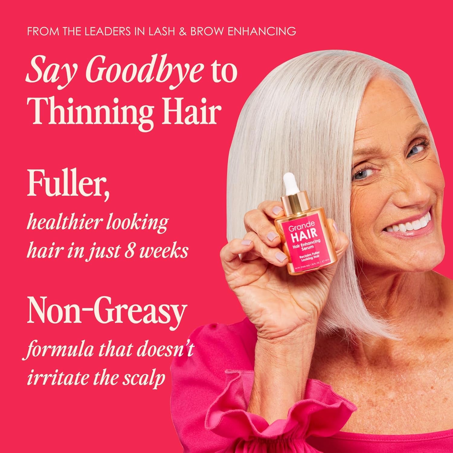 Hair Serum for Men and Women, Promotes Thickness in Thinning Hair, Safe for Color Treated Hair