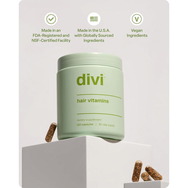 Hair Vitamins for Women and Men - Made with Clean and Science-Backed Ingredients to Grow + Thicken - Create a Healthy Hair Environment - 30 Day Supply, 120 Count