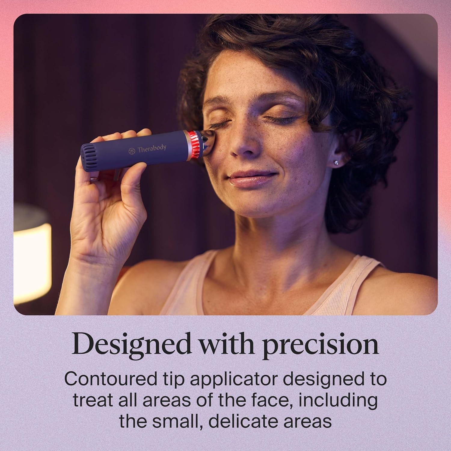 TheraFace Therabody Depuffing Wand (Indigo) – Portable Hot & Cold Therapy for Puffiness & Radiance