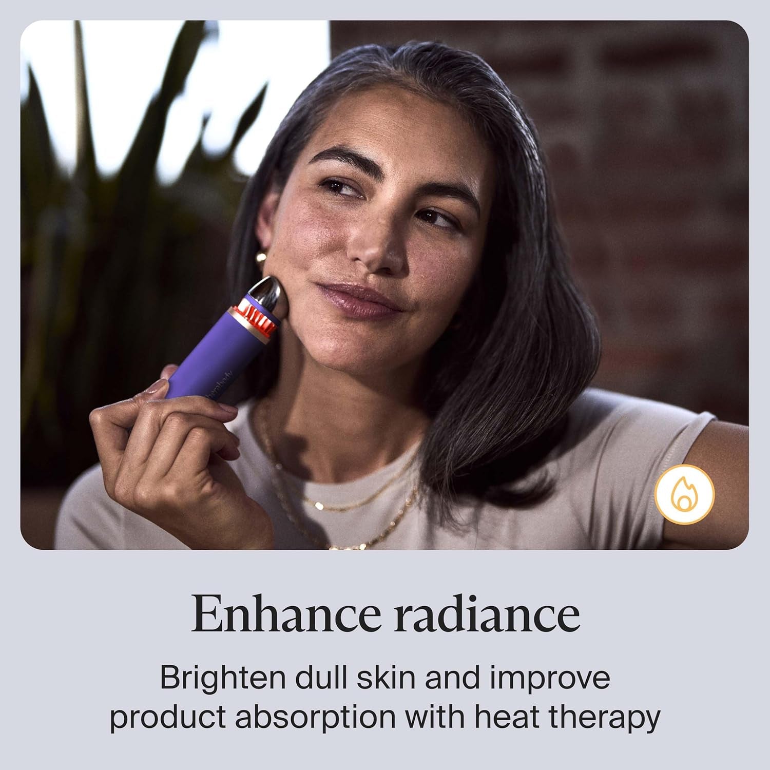 TheraFace Therabody Depuffing Wand (Indigo) – Portable Hot & Cold Therapy for Puffiness & Radiance