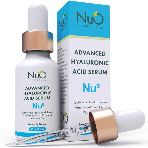 NuOrganic Cosmetics Advanced Hyaluronic Acid Serum – 30ml | Deep Hydration & Anti-Aging with PhytoCellular Science