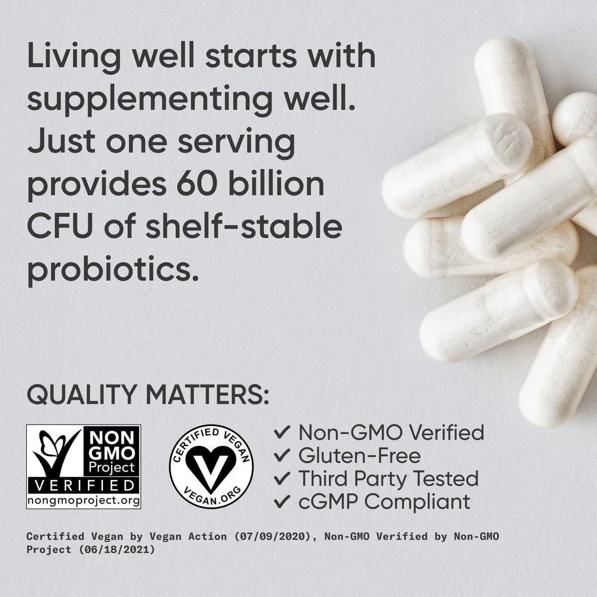 Sports Research Daily Probiotics – 60 Billion CFU | 30 Capsules