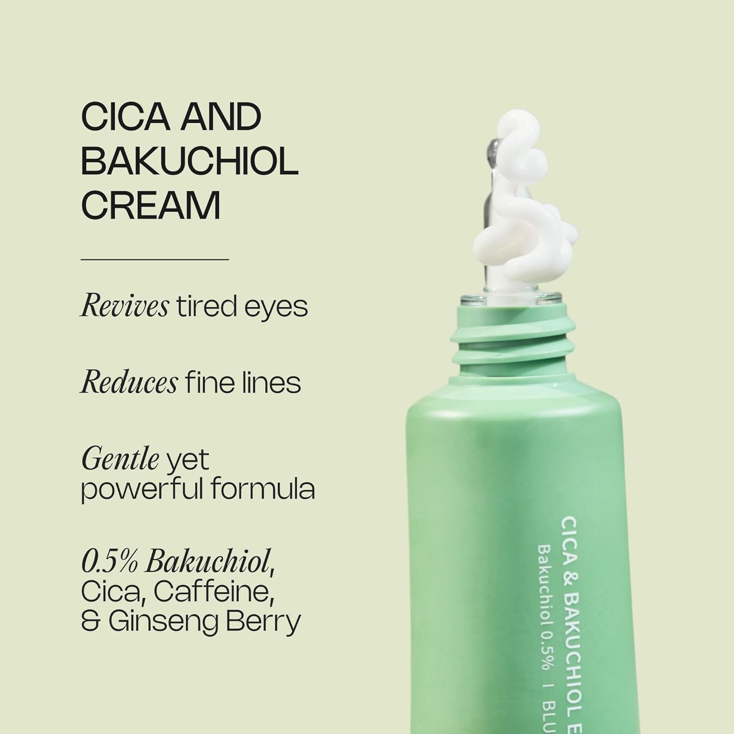Meebak Cica & Bakuchiol Eye Cream – 15ml | Anti-Puffiness & Dark Circle Treatment